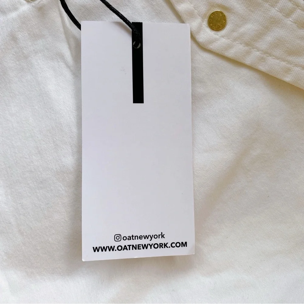 🐚 OAT NEW YORK WHITE HIGH WAIST RELAXED FIT SHORTS!